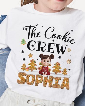 The Cookie Crew Matching Christmas Shirt For Family, Grandparents, Kids - Personalized Shirt