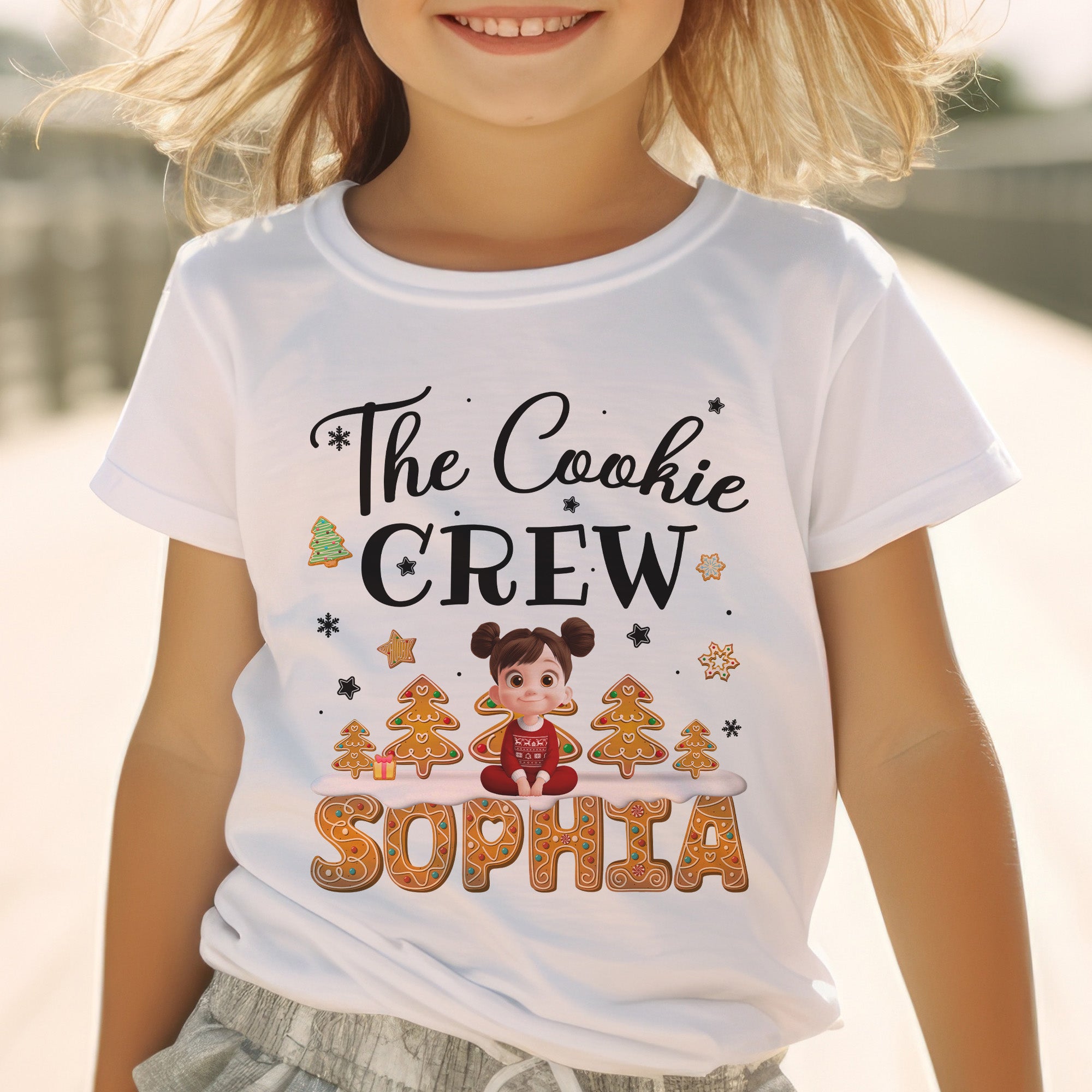 The Cookie Crew Matching Christmas Shirt For Family, Grandparents, Kids - Personalized Shirt