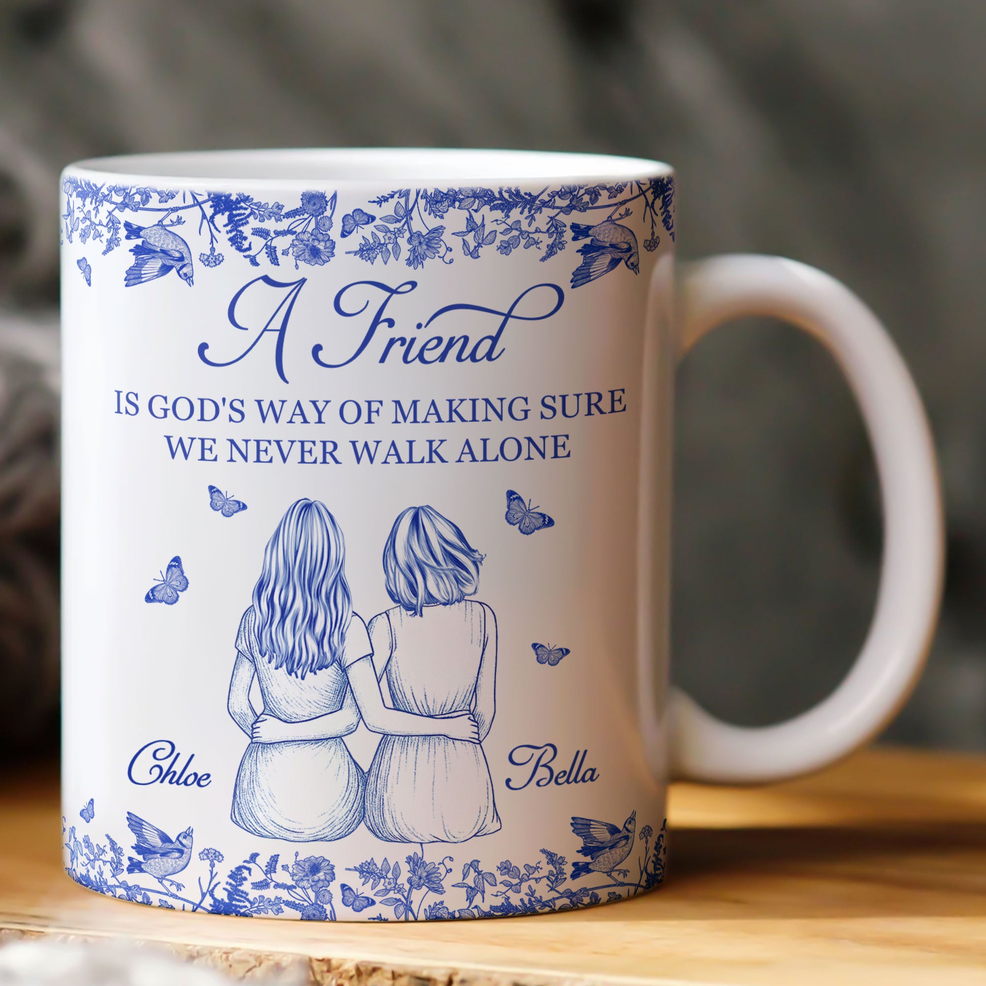 A Friend Is God's Way - Personalized Mug - Gift For Friend