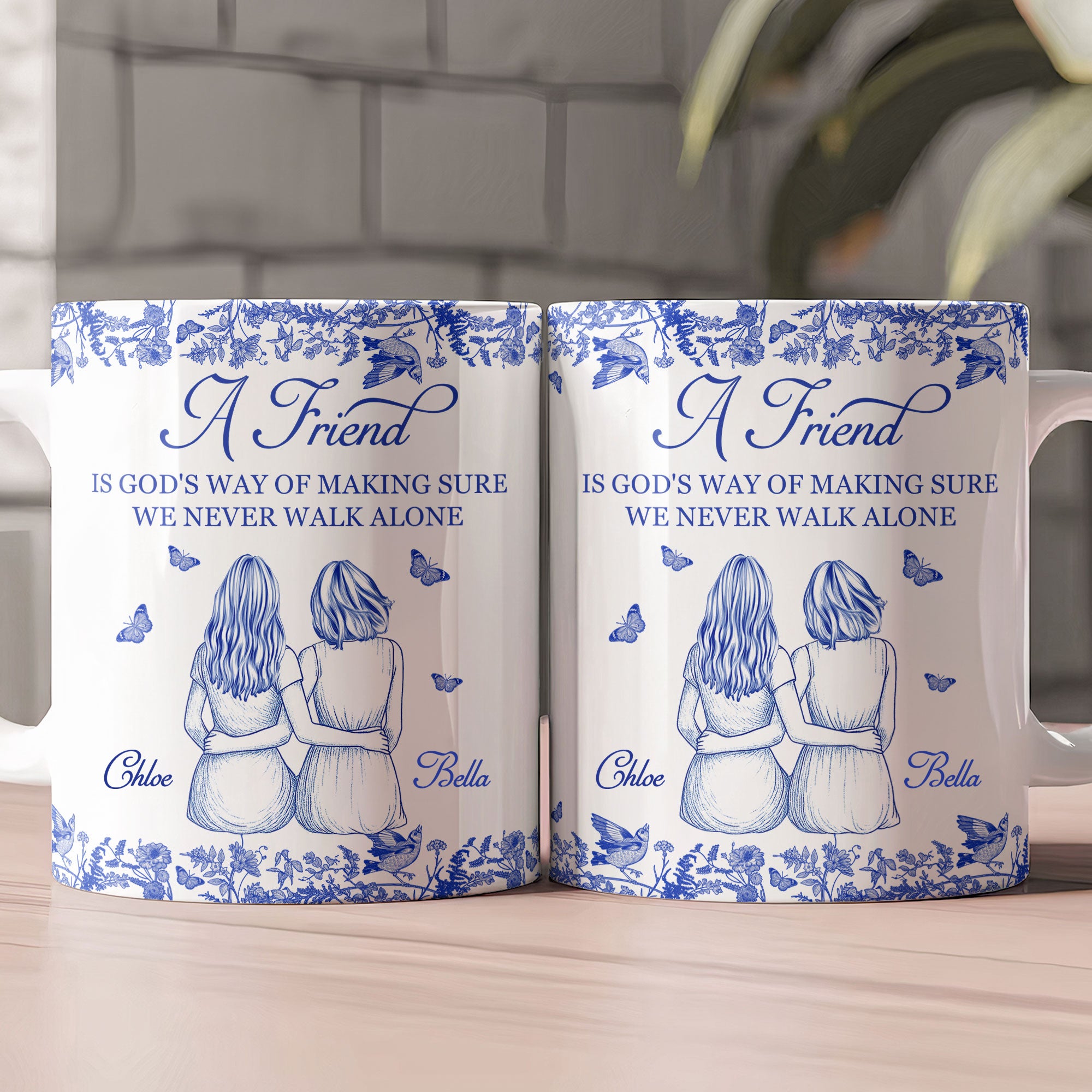 A Friend Is God's Way - Personalized Mug - Gift For Friend