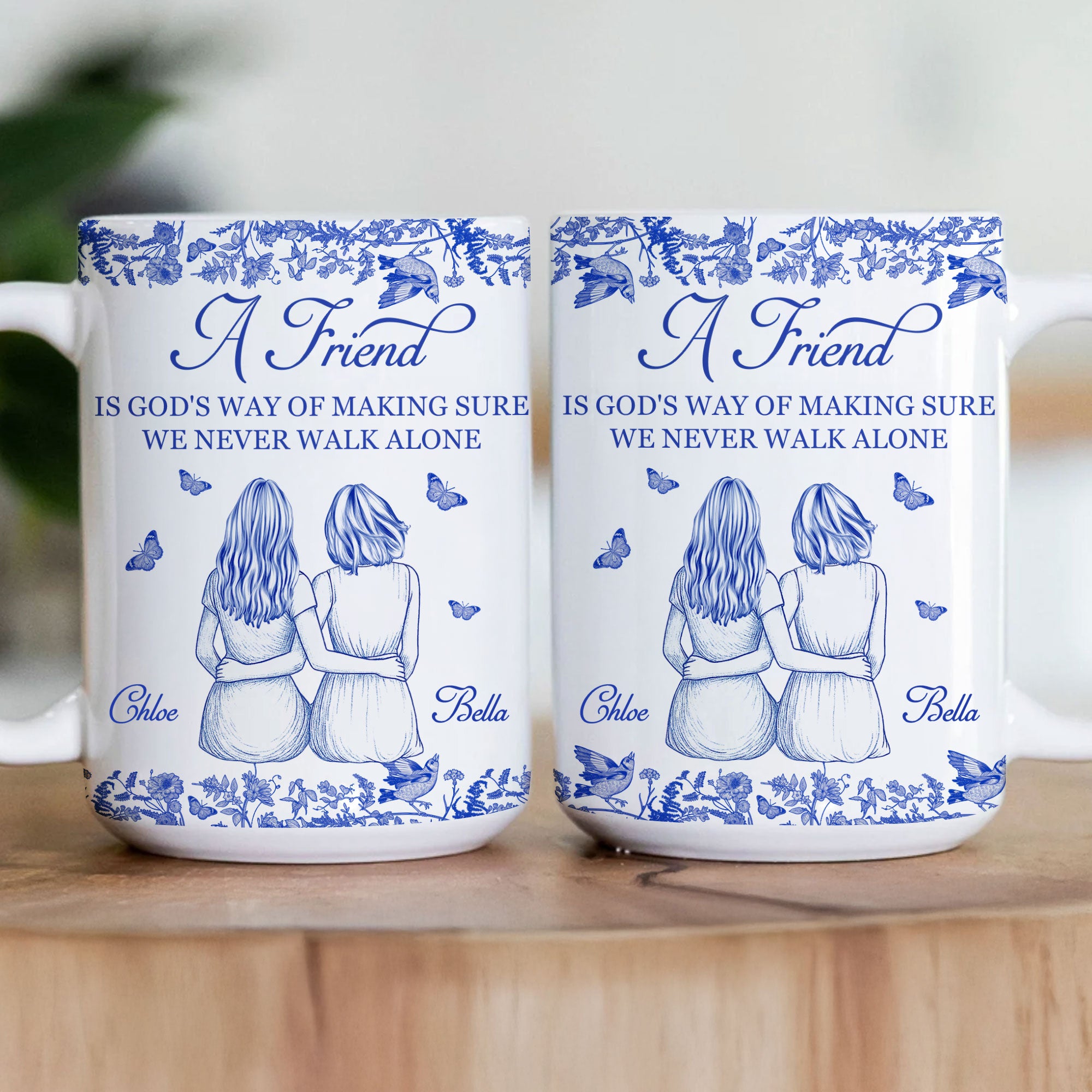 A Friend Is God's Way - Personalized Mug - Gift For Friend