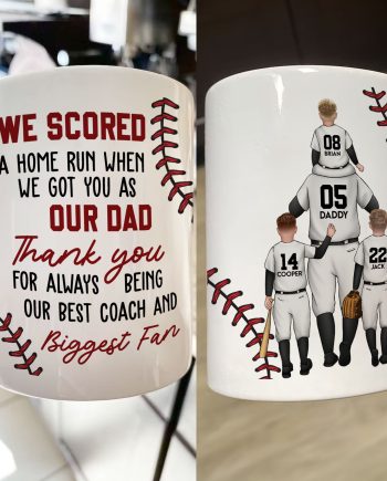 We Scored A Home Run - Personalized Mug